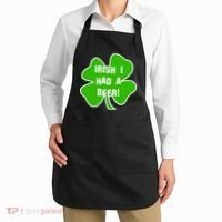 Irish I Had A Beer Clover St. Patrick's Day Apron thumb 2
