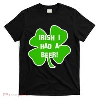 Irish I Had A Beer Clover St. Patrick's Day T-Shirt thumb 0
