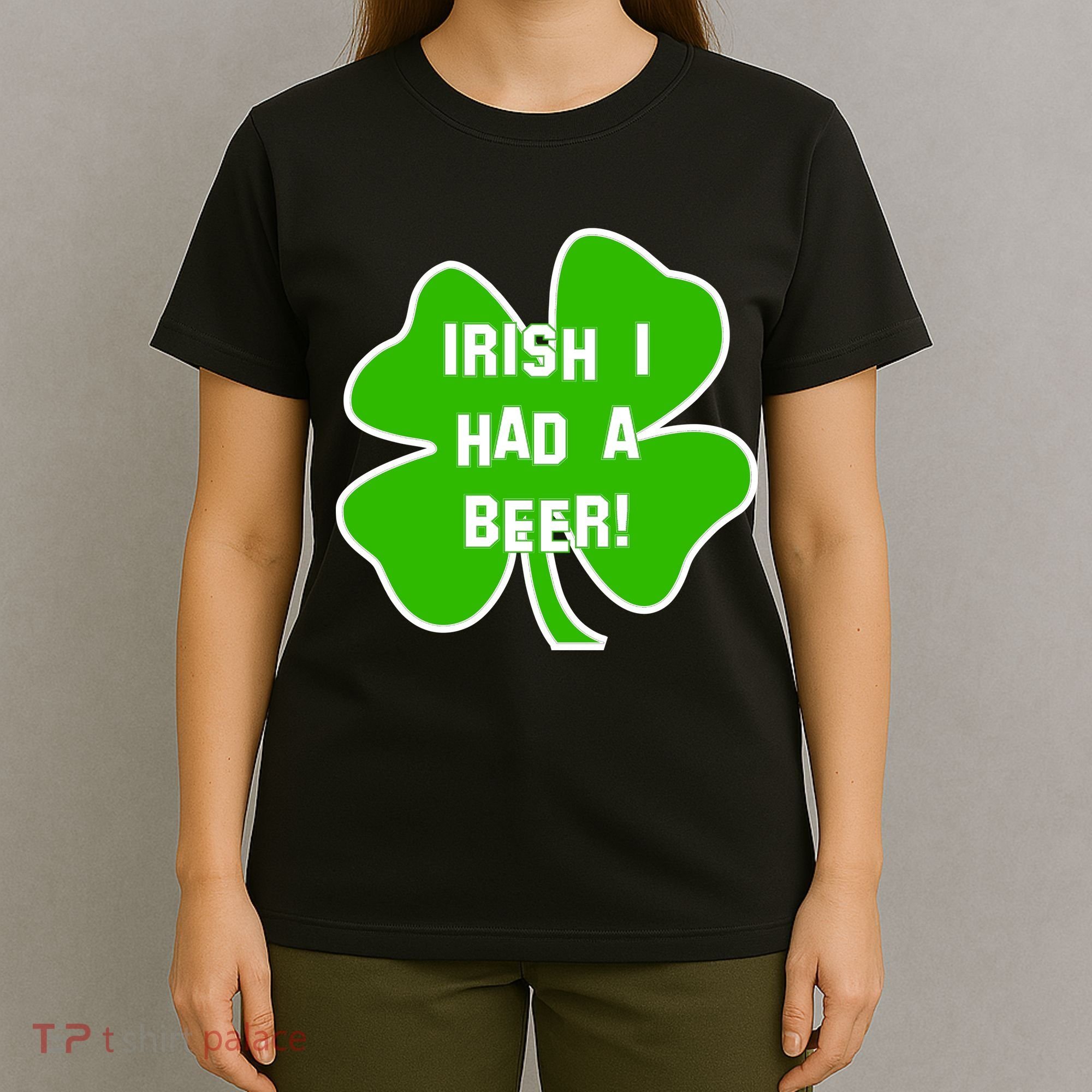 Irish I Had A Beer Clover St. Patrick's Day T-Shirt