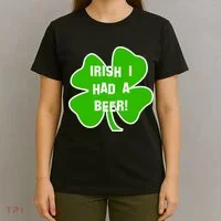 Irish I Had A Beer Clover St. Patrick's Day T-Shirt thumb 4
