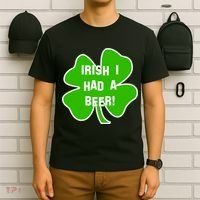 Irish I Had A Beer Clover St. Patrick's Day T-Shirt thumb 6