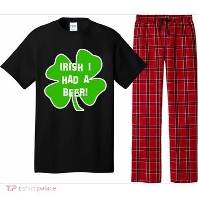 Irish I Had A Beer Clover St. Patrick's Day Pajama Set