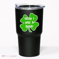 Irish I Had A Beer Clover St. Patrick's Day Tumbler thumb 0