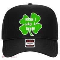Irish I Had A Beer Clover St. Patrick's Day Hat thumb 0