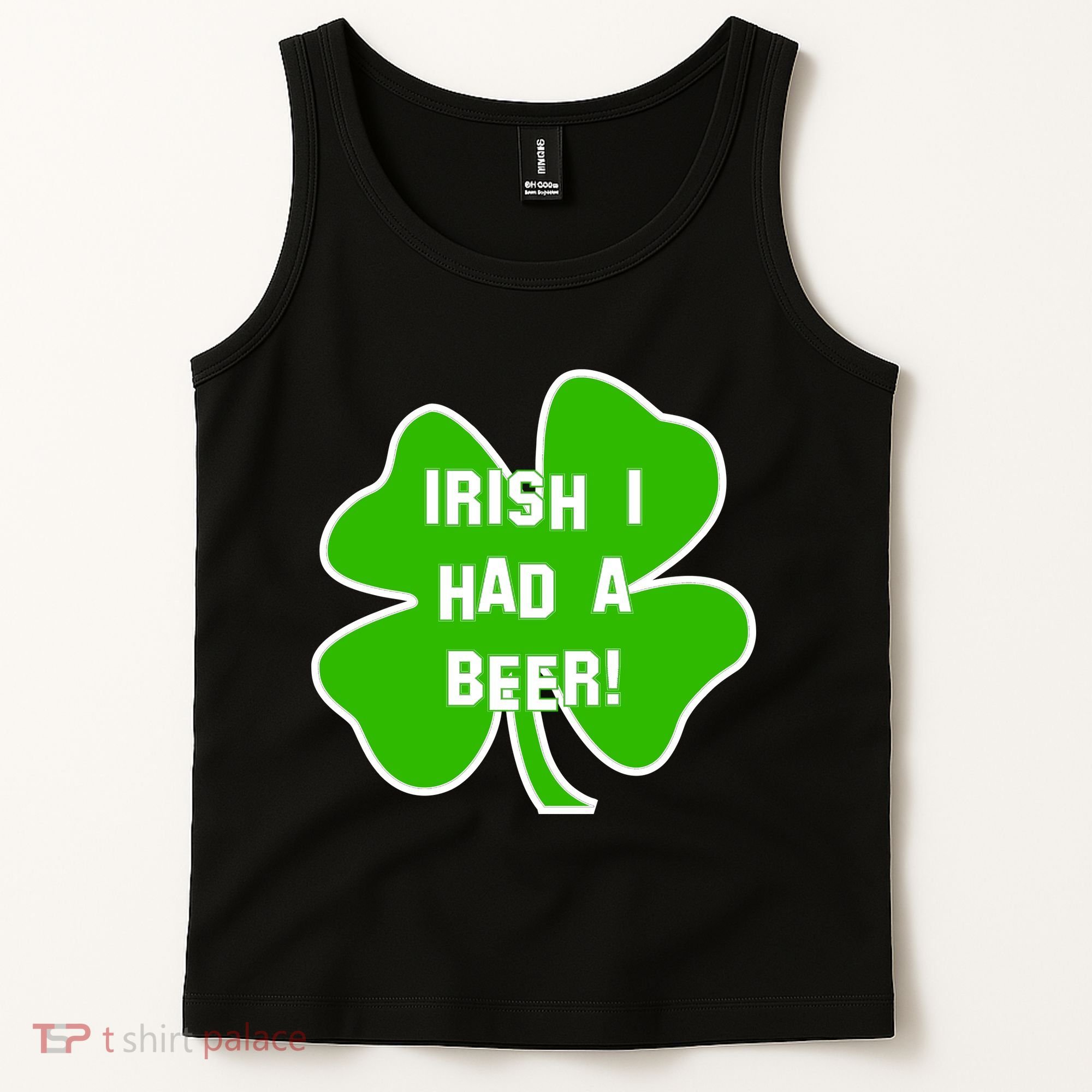 Irish I Had A Beer Clover St. Patrick's Day Tank Top