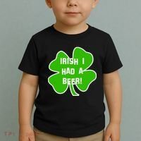 Irish I Had A Beer Clover St. Patrick's Day Toddler T-Shirt thumb 2