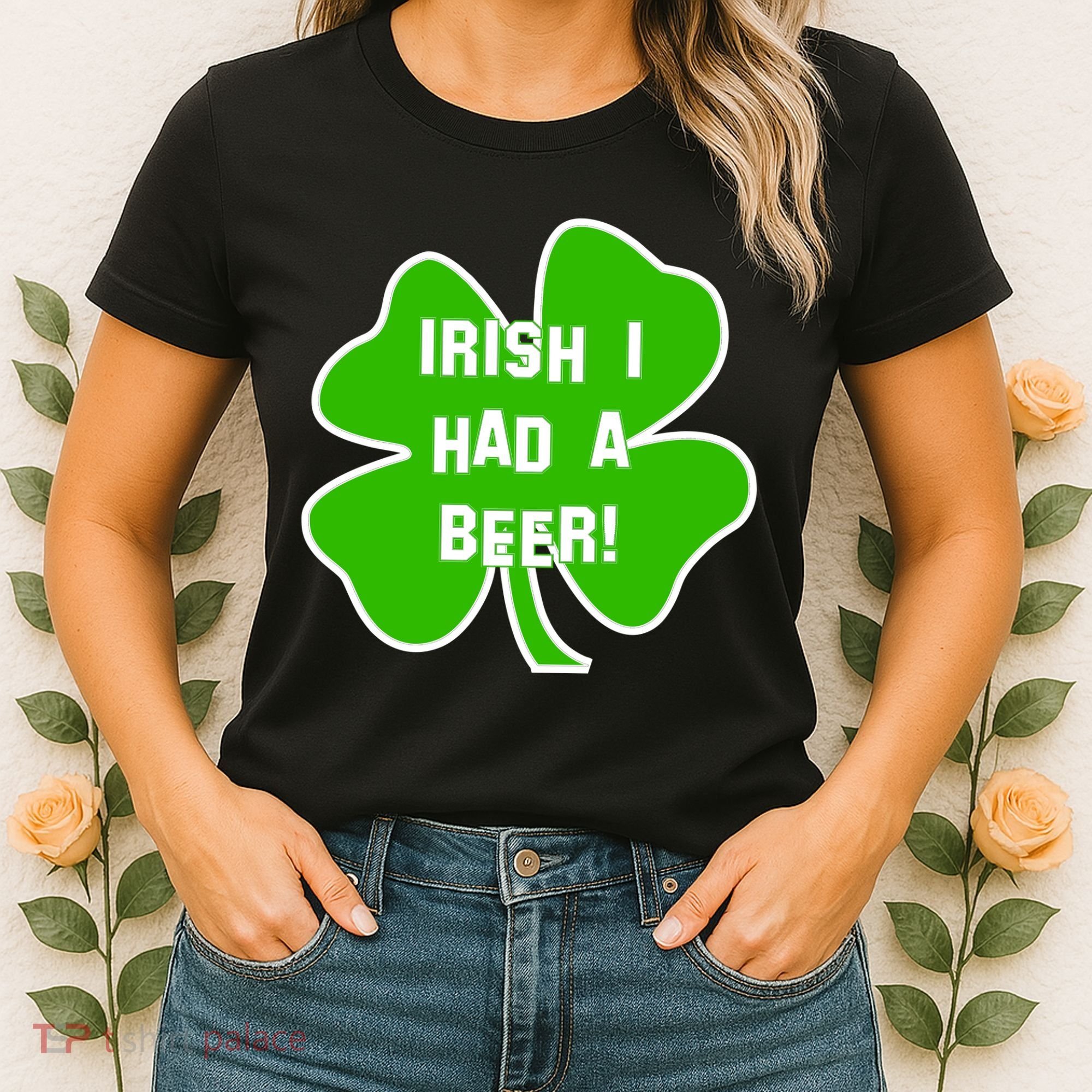 Irish I Had A Beer Clover St. Patrick's Day Women's T-Shirt