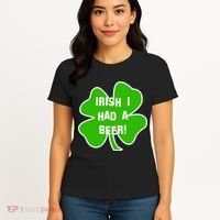 Irish I Had A Beer Clover St. Patrick's Day Women's T-Shirt thumb 4