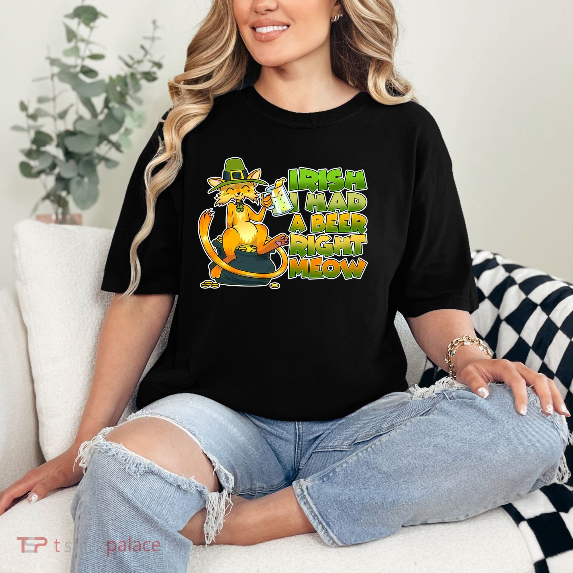 Irish I had A Beer Right Meow Comfort Colors T-Shirt