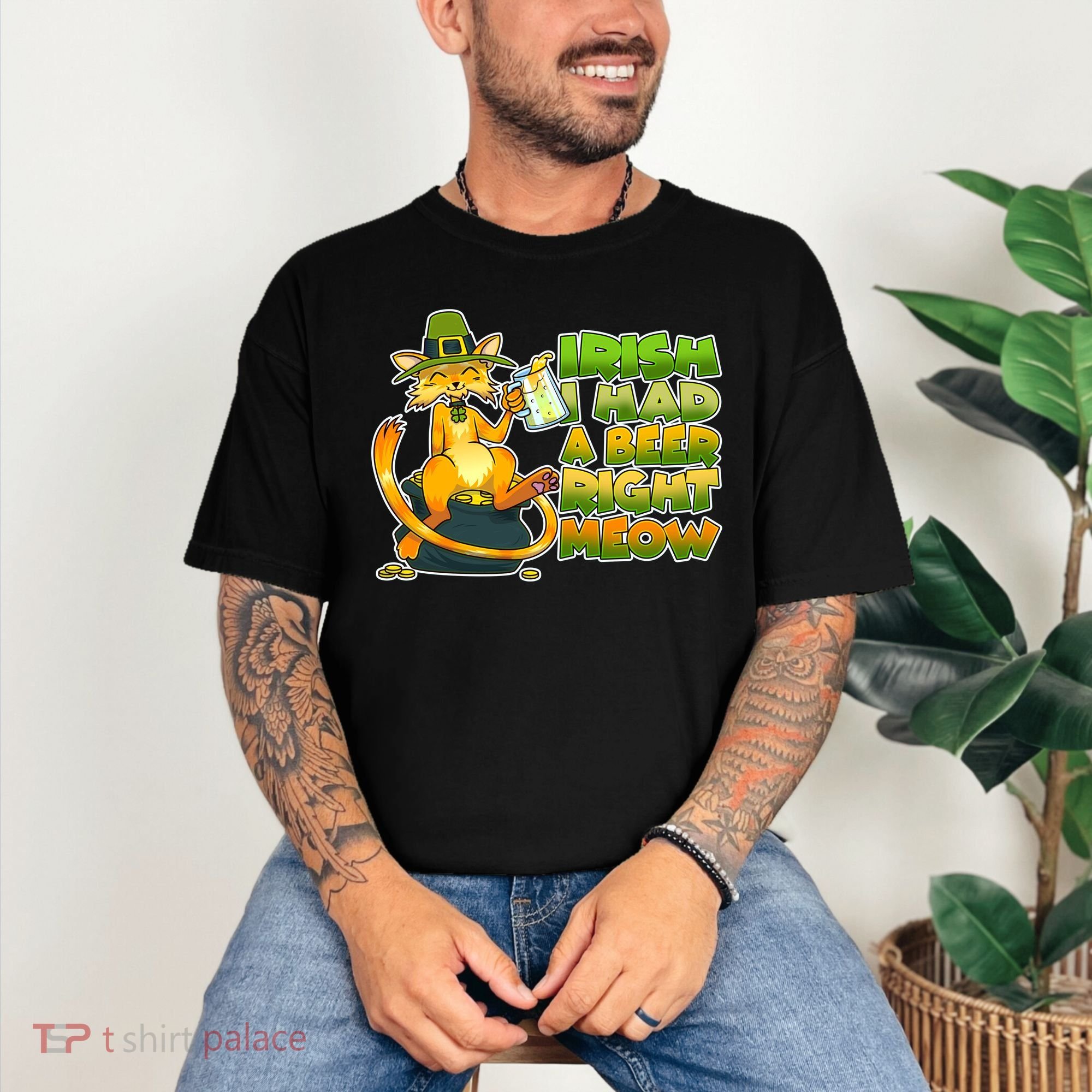 Irish I had A Beer Right Meow Comfort Colors T-Shirt