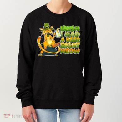 Irish I had A Beer Right Meow Women's Sweatshirt