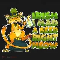 Irish I had A Beer Right Meow Toddler Hoodie thumb 2