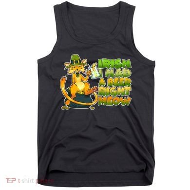 Irish I had A Beer Right Meow Tank Top