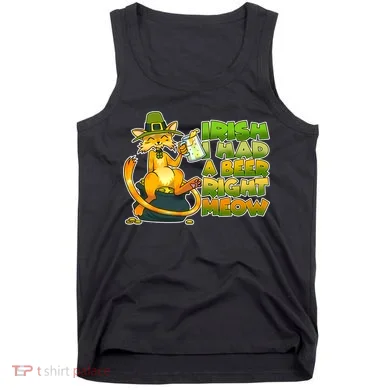 Irish I had A Beer Right Meow Tank Top