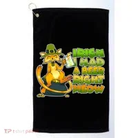 Irish I had A Beer Right Meow Golf Towel thumb 0