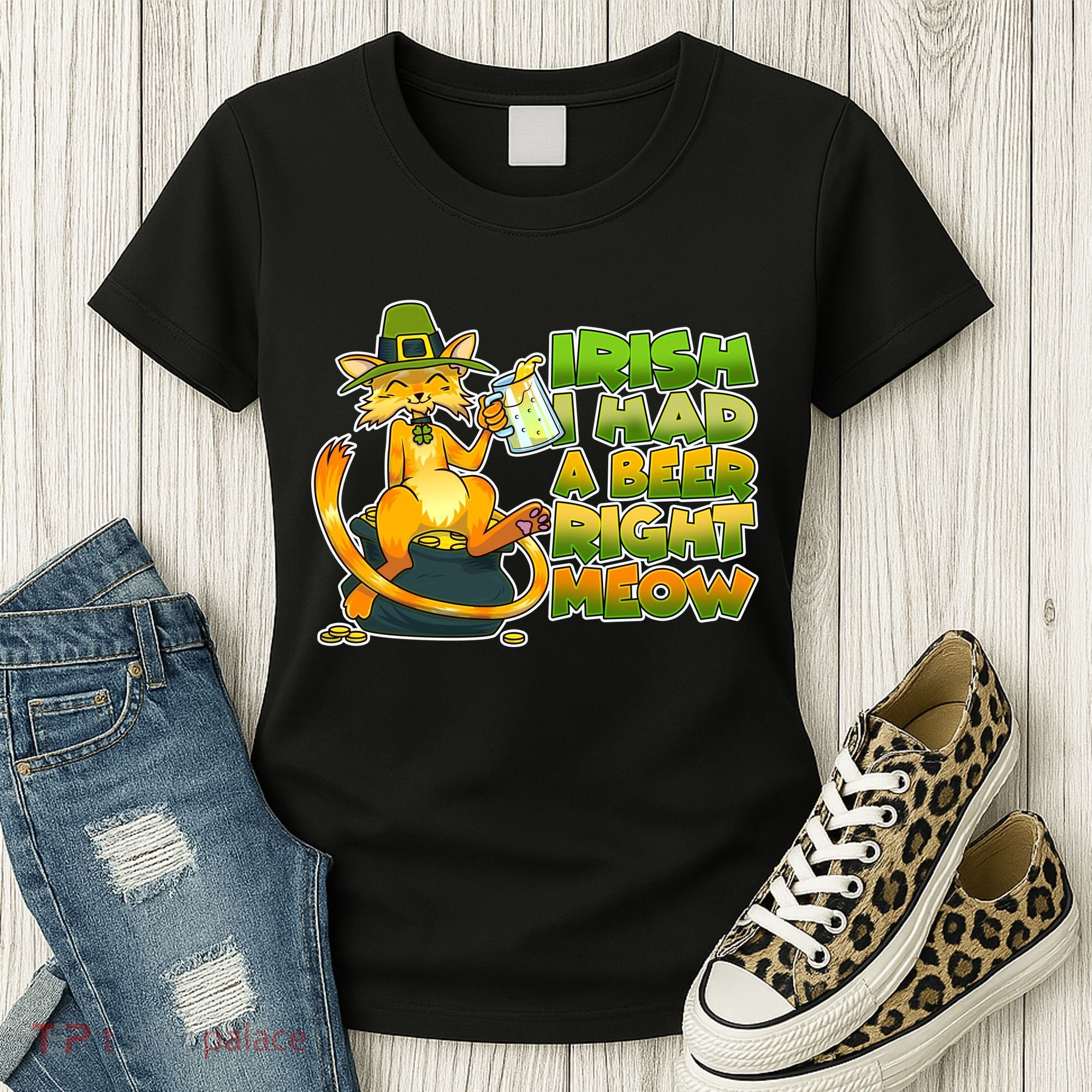 Irish I had A Beer Right Meow Women's T-Shirt