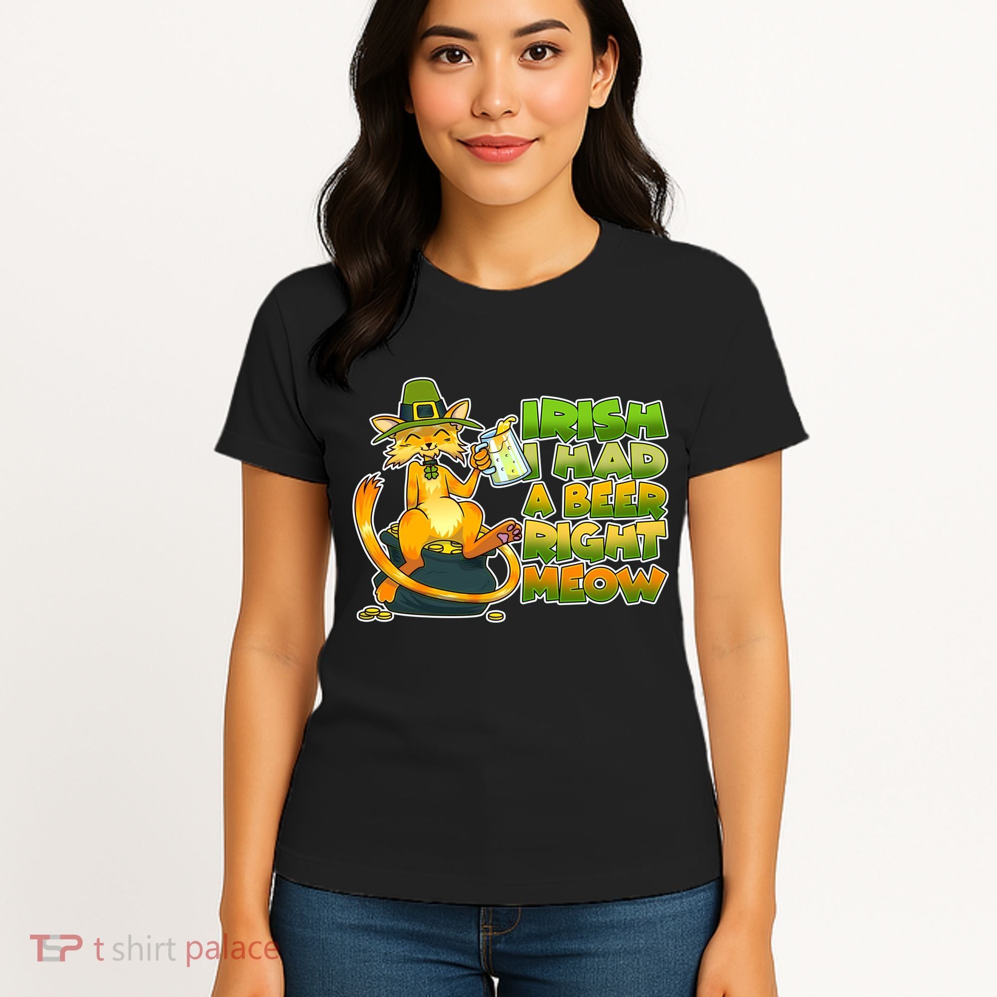 Irish I had A Beer Right Meow Women's T-Shirt