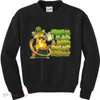 Irish I had A Beer Right Meow Kids Sweatshirt thumb 0