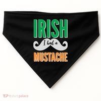 Irish I Had A Mustache USA-Made Doggie Bandana thumb 0