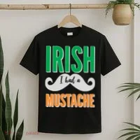 Irish I Had A Mustache T-Shirt thumb 2