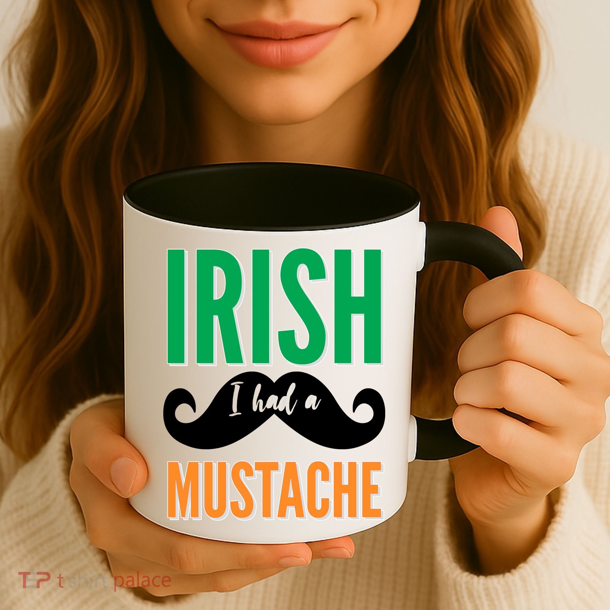 Irish I Had A Mustache Coffee Mug