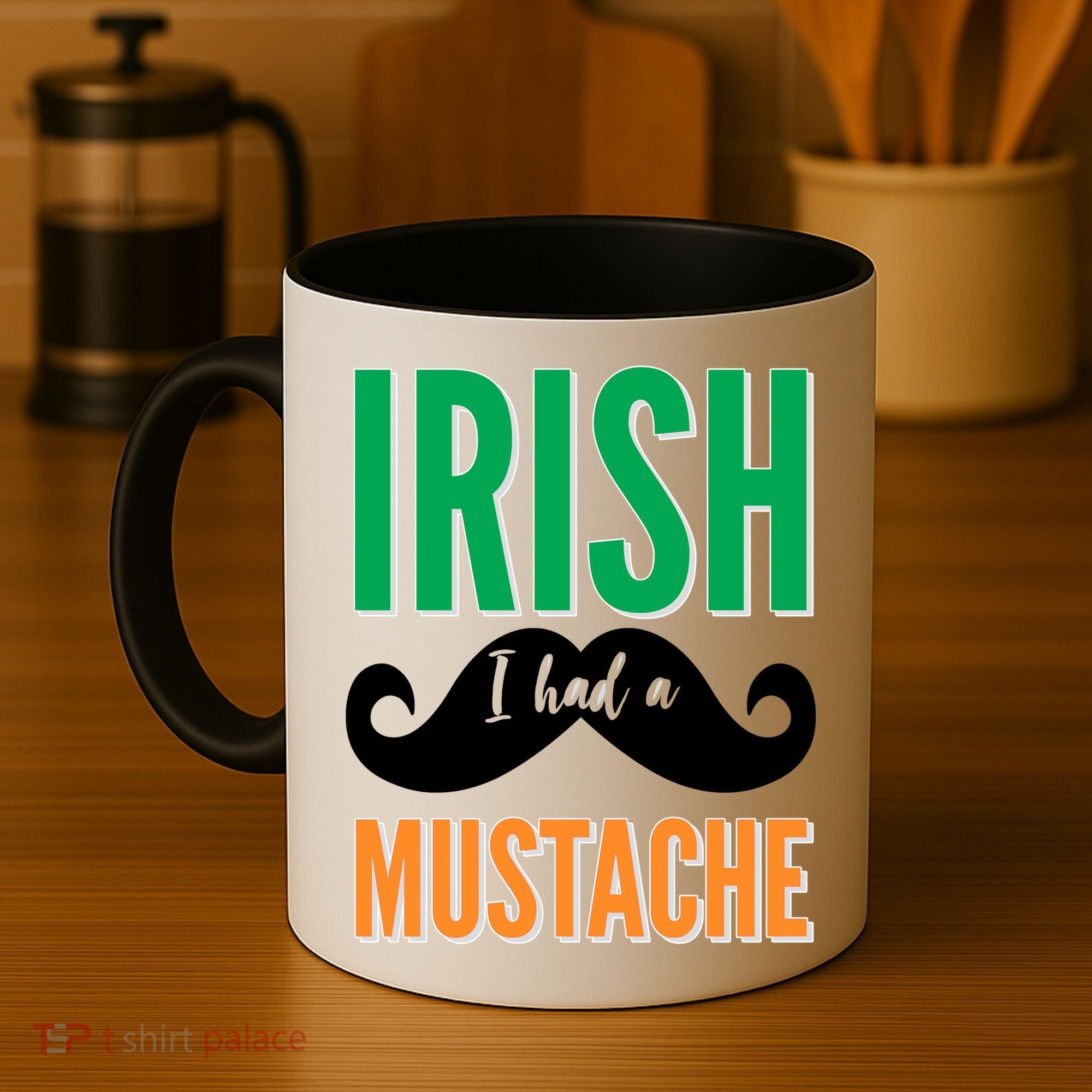 Irish I Had A Mustache Coffee Mug
