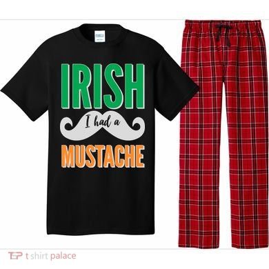 Irish I Had A Mustache Pajama Set