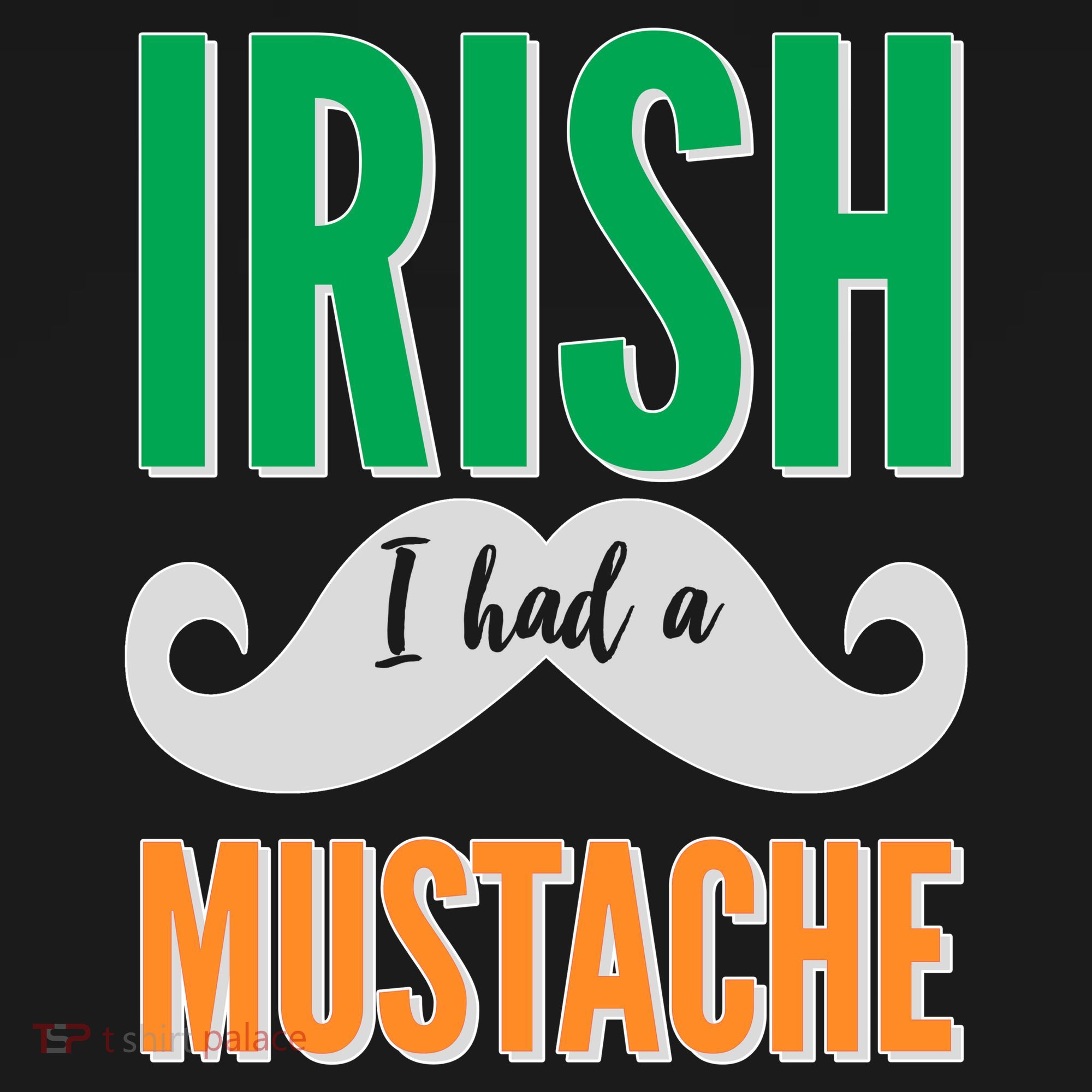 Irish I Had A Mustache Pajama Set