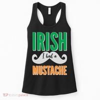 Irish I Had A Mustache Women's Tank Top thumb 0