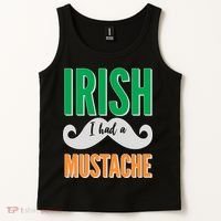 Irish I Had A Mustache Tank Top thumb 2