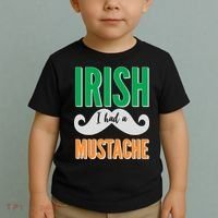 Irish I Had A Mustache Toddler T-Shirt thumb 2