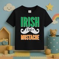 Irish I Had A Mustache Toddler T-Shirt thumb 3