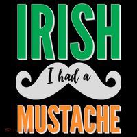 Irish I Had A Mustache Women's Long Sleeve Shirt thumb 2