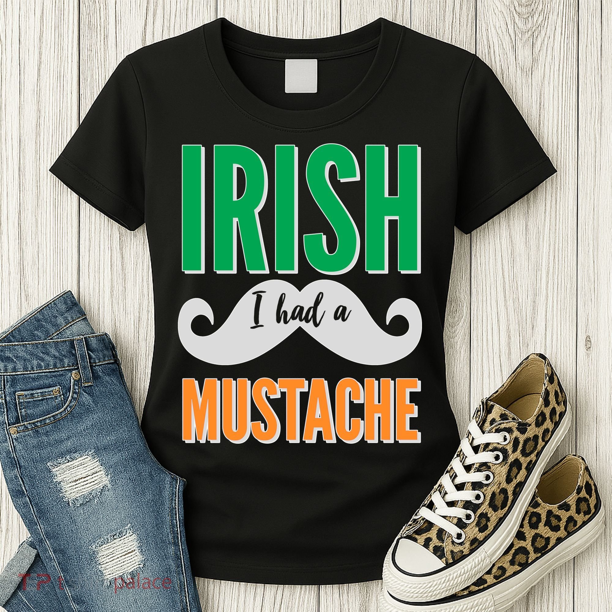 Irish I Had A Mustache Women's T-Shirt
