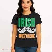 Irish I Had A Mustache Women's T-Shirt thumb 4