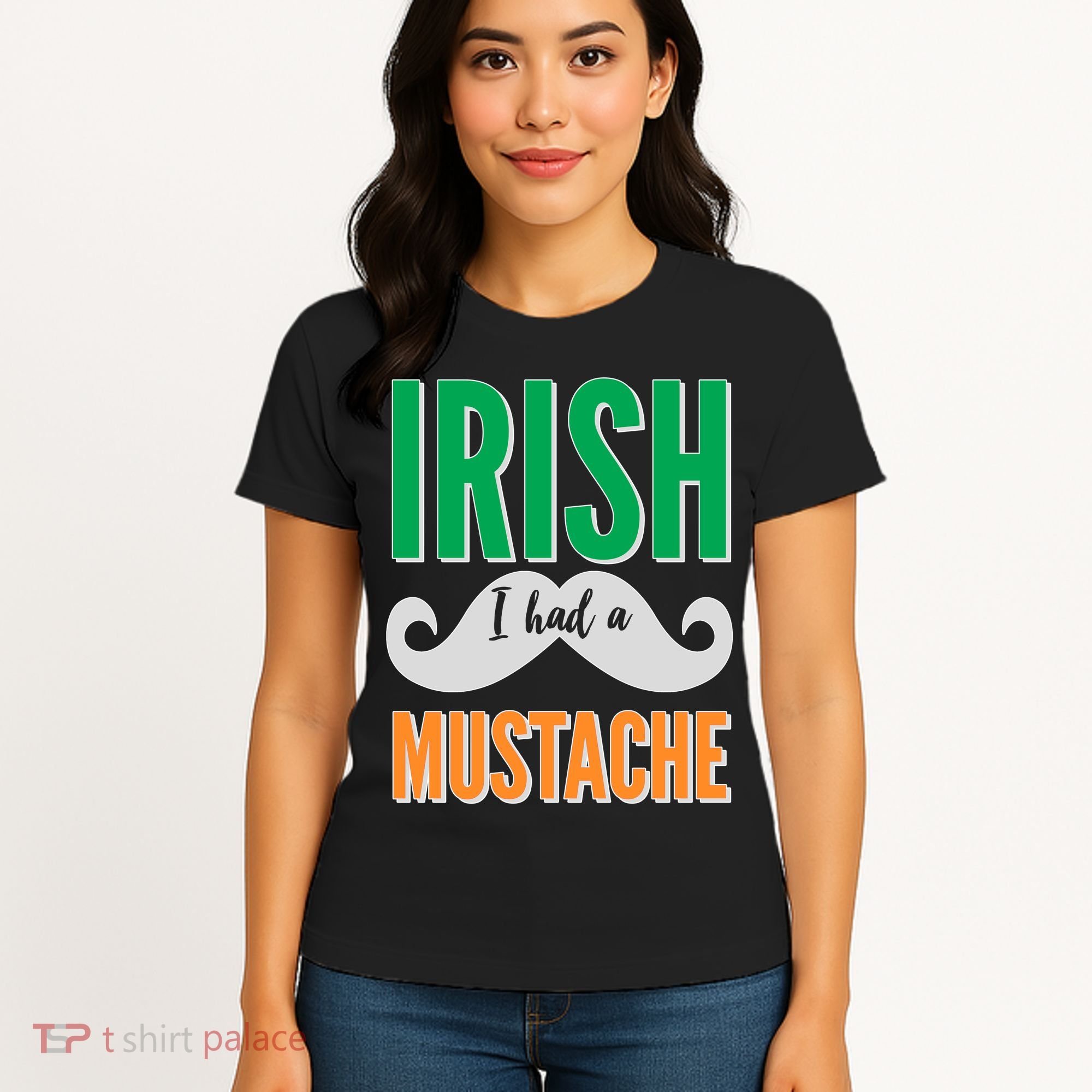 Irish I Had A Mustache Women's T-Shirt