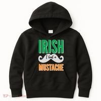 Irish I Had A Mustache Kids Hoodie thumb 0