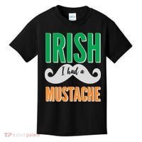 Irish I Had A Mustache Kids T-Shirt thumb 0