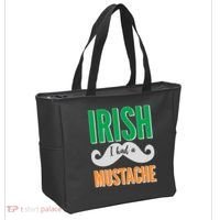 Irish I Had A Mustache Tote Bag thumb 2