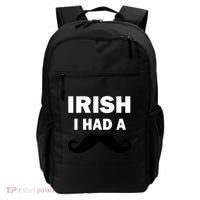 Irish I had A Mustache Funny Backpack thumb 0