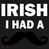Irish I had A Mustache Funny Bucket Hat thumb 4