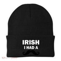 Irish I had A Mustache Funny Beanie thumb 0
