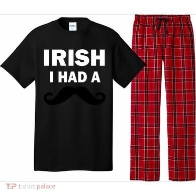 Irish I had A Mustache Funny Pajama Set