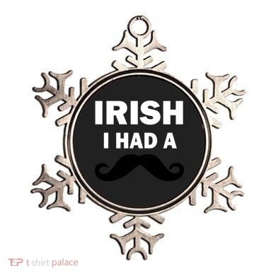 Irish I had A Mustache Funny Ornament