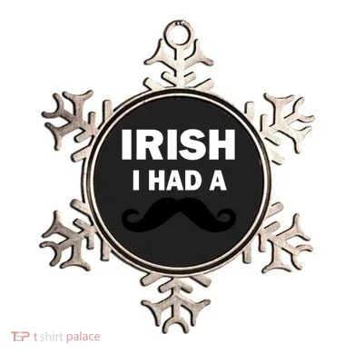 Irish I had A Mustache Funny Ornament