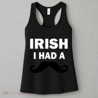 Irish I had A Mustache Funny Women's Tank Top thumb 3