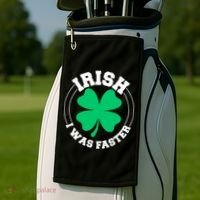 Irish I Was Faster Golf Towel thumb 2