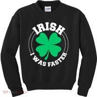 Irish I Was Faster Kids Sweatshirt thumb 0