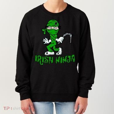 Irish Ninja St. Patricks Day Funny Women's Sweatshirt