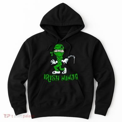 Irish Ninja St. Patricks Day Funny Hoodie